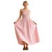 Summer Retro Plaid A-Line Dress For Women Slimming Design With Waist Cinching_ecoleips.com