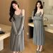 Autumn New Korean Fashion Maternity Two-Piece Dress For Pregnant Women_ecoleips.com