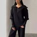 Women's Clothing Autumn And Winter Temperament Leisure Sweater Two Piece Suit_ecoleips.com