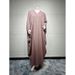Muslim Women's Modest Fashion Turkish Striped Casual Plus Size Abaya Cardigan Robe_ecoleips.com
