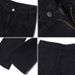 Black Straight-leg Jeans Petite Women, Plus Size, Loose Fit, Slimming, High-waisted, Wide-leg, Slightly Flared, Long_ecoleips.com