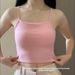 Stylish Bowknot Backless Camisole Women, New Summer Hot Girl Pure Desire Beauty Back Strap Top With Chest Pads For_ecoleips.com