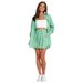 211032 Cross-Border European And American Spring Summer Elegant Commuter Casual Suit Fashion Women's Shirt Striped Long_ecoleips.com