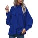Aria Basics Aria Basics European And American Cross-border Bestseller: Round-neck, Bow-tie, Button-up, Lace-up, All-season Long-sleeve Women's_ecoleips.com