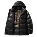 Women's Clothing Thickened Hooded Winter Jacket Men's Black Gold Short Down Jacket Winter Hooded Coat Windproof Warm Puffer Jacket For Men & Women_ecoleips.com