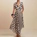 Women's Elegant Sleeveless V Neck Top With Lace Up Detail Printed Slim Fit Pant SetStyle Clothing_ecoleips.com