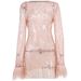 Women's Nightclub hairy glitter mesh dress new see-through fashion trend sexy women's dress_ecoleips.com