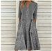 plus Size Women's Two Piece Dress Set Floral Print Long 2024 Cross Border Commuter Use_ecoleips.com