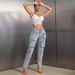 Women's Clothing Ins New Multi Pocket Workwear Denim Trousers_ecoleips.com