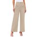K Women's High-waisted Wide-leg Pants With Pockets_ecoleips.com