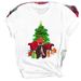 Cross-border Supply: Merry Christmas, Christmas Tree, Santa Claus, Fashion Trends, Cartoon Plus-size Women's Clothing_ecoleips.com