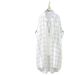 Women's Mid-Length Long-Sleeved Shirt With Sun Protection, Letter-Grid Patterned Loose-Fitting Open-Neck Cardigan For Su_ecoleips.com