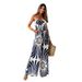 Women's Clothing fashion temperament one shoulder backless waist wide leg jumpsuit_ecoleips.com