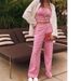 Women's Clothing Women's Minimalist Striped Wide Leg Pants Folded Waist Casual Street Style Suit Hot Girl Trendy High Waist Pants_ecoleips.com