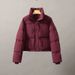 New cotton jacket women's short versatile Korean style stand up collar small size thickened bread jacket cotton coat trendy_ecoleips.com