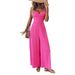 Women's Clothing Summer New Fashion Floral Overalls Suspenders Wide Leg Jumpsuit_ecoleips.com