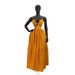 Elegant Women's Halter Neck Maxi Dress Spring 2026 Flowy A-Line Silhouette with Waist Tie Slimming Fit Casual Dress_ecoleips.com