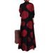 "Japanese Korean Style Oversized Shirt Dress - Cotton Linen Blend Lapel Long Sleeve Dress With Pockets, Boho Casual Loose Fit Tunic Dress_ecoleips.com