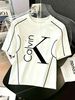 Women's Color-blocked 3D Printed T-shirt With Bear And Letter Patterns - A Trendy And Popular Style This Year._ecoleips.com