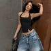 European And American Women's Clothing 2025 Winter New Sexy Backless Halter Neck Tube Top Hot Girl Short Slim-fit_ecoleips.com