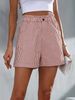 Aria Basics Aria Basics 2024 European And American Summer New Cross-Border Casual Pocket Striped Shorts Women's Fashion_ecoleips.com