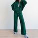 Women's Clothing Suits Fashion Solid Color Casual Loose Street Sports Sweater Suits Female Two Piece Suits_ecoleips.com