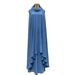 2025 New Muslim Women's Clothing Arabic Solid Color Long Robe Dress Two-Piece Set_ecoleips.com