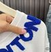 Extra Large Size High-end Vintage Light Luxury Short-sleeve Embroidered T-shirt For Men And Women, Loose College_ecoleips.com