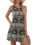 Summer Women's Loose Dresses Casual Sleeveless Pocket Tank Mini Dress Retro Women's O-Neck Flowers Print Vest Beach A-Line Dress_ecoleips.com