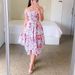 2026 European And American Asymmetrical Off-shoulder Short-sleeve Digital Print Dress_ecoleips.com