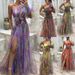 Women's New Party Mesh Oblique Shoulder Dress INS Casual Fashion Dress For Women(Flowers Are Movable)omen_ecoleips.com