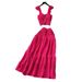 Women's Clothing Age Reducing And Refreshing Spring And Summer Vacation Style Short Sleeved Suspender Top_ecoleips.com