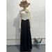 Women's Clothing Color Blocked Satin Long Dress Autumn Floral Slim Fit Women's Clothing Style With Accessories_ecoleips.com