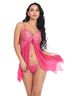 Women's Clothing Lingerie Sets Alluring Lace Mesh Camisole Nightgown Summer_ecoleips.com