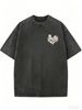 Women's Casual Oversized Streetwear Tee, Washed Finish Summer Essential_ecoleips.com
