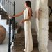 Hot-Selling Women's Fashion 2025 Summer New Fashionable Elegant One-Shoulder Ribbon Solid Color Dress Wholesale_ecoleips.com