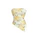 Women's Strapless Drawstring Pleated Slim Fit Top European American Style Niche Design Lily Print Elegant Short_ecoleips.com