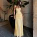 ZOEVA Fashion New Evening Dress Slim Fit Solid Color Back Strap Design Sleeveless Long Hip Wrap Dress_ecoleips.com