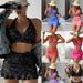 Women's Clothing new multi color printing fashion sexy split bikini bikini three piece women's swimsuit_ecoleips.com