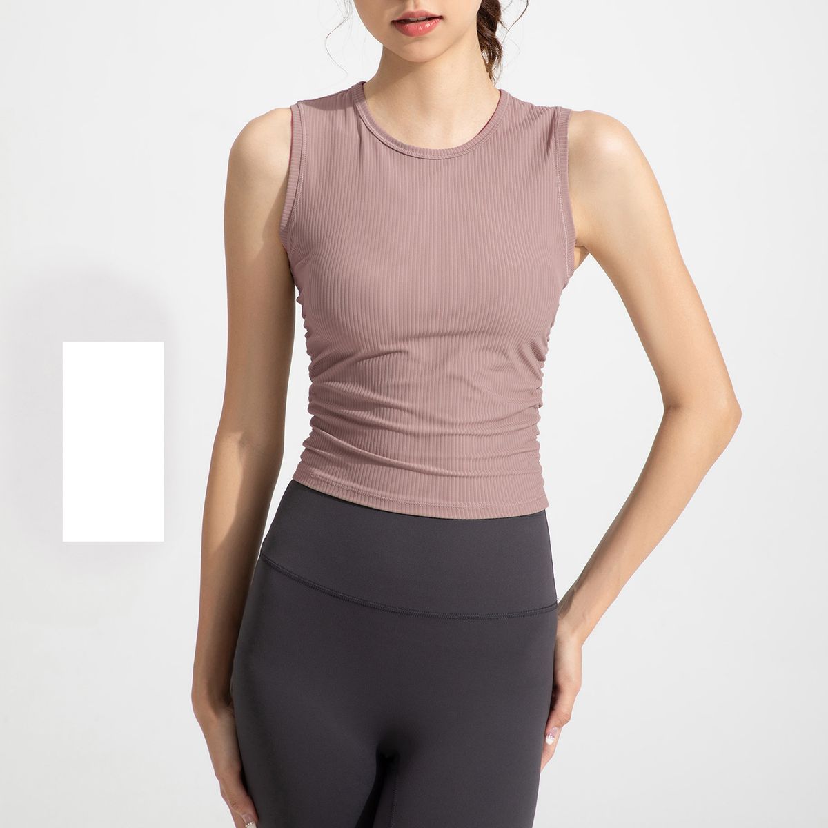 Athena Water Milled Ribbed Yoga Fitness Vest For Women, Slimming And Slimming Running Sports Running Tops_ecoleips.com
