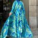 Modest Abaya Dress/Muslim Dress Women Elegant Floral Print Maxi Dress – Long Boho Dress With High Neck & Belt Detail_ecoleips.com