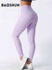 Women's Clothing Hip Fitness Pants Running Base Sports Tight Pants Solid Color Hip High Waist Elastic Yoga Pants_ecoleips.com
