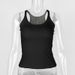 U-Neck Ribbed Tank Top For Women - Stretchy Cotton Blend, Slim Fit, Sexy & Casual Summer Basic (Black/White/Gray, XS-XL)_ecoleips.com