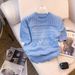 Women's Clothing Real shot of new summer design round neck short sleeve slim T shirt thin ice silk sweater for women_ecoleips.com