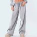 Women's Casual Loose Sports Sweatpants Mid Waist Full Length Polyester Spring Autumn Fashion_ecoleips.com