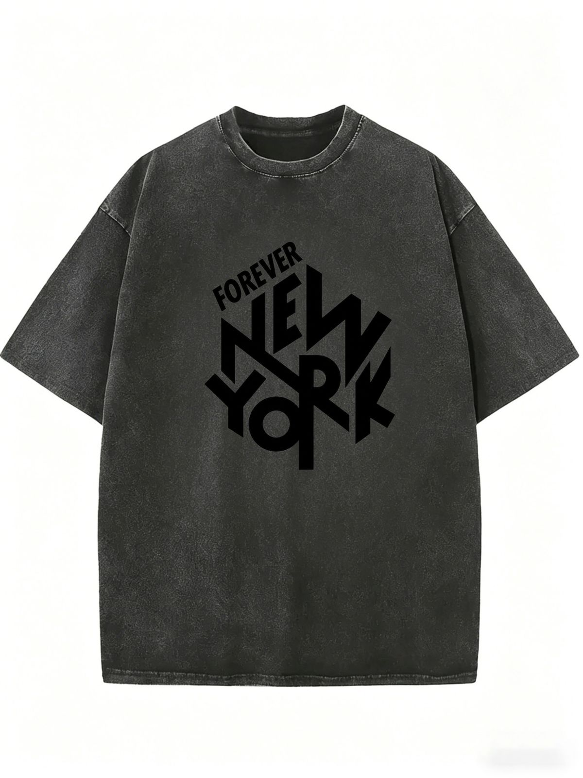 Women's Casual Oversized T-Shirt, Vintage Style Short Sleeve Top For Summer Fashion_ecoleips.com