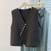 Fashionable Elegant Knitted Vest Women, Autumn Winter French Style, Simple And Stylish, Suitable For Layering As An_ecoleips.com