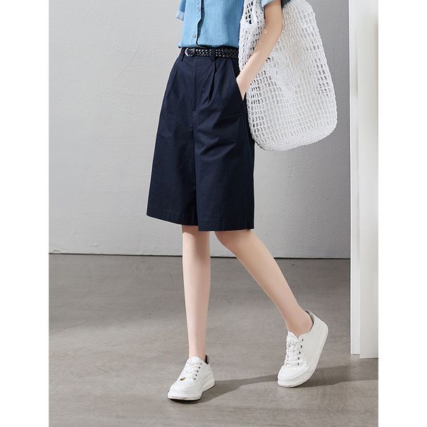 Boutique Quality Summer New Style Loose-fitting Slimming High-waisted Women's Casual Suit Shorts, Mid-length_ecoleips.com