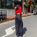 Autumn Bestseller: Denim-colored American Retro Washed Loose Straight-Leg Jeans For Women With Embroidery And Draped_ecoleips.com