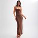 2025 Spring/Summer New Elegant Strapless Sexy Rhinestone Women's Dress Gown_ecoleips.com